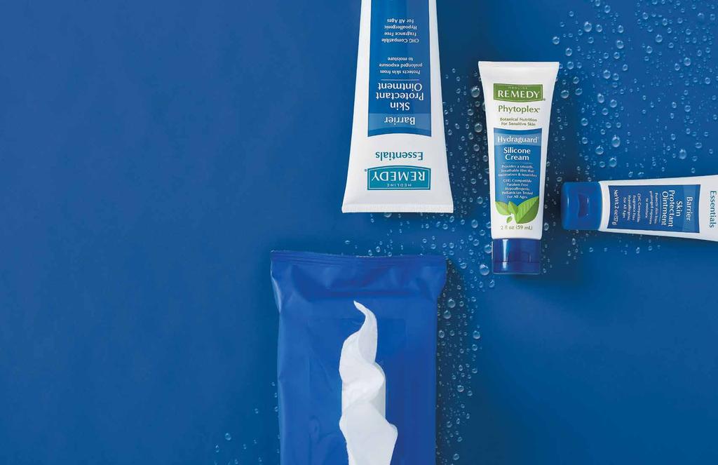 HYDRAGUARD, BARRIERS & MORE Remedy barriers provide long-lasting protection against the harmful effects of incontinence and protects skin s natural barrier function.