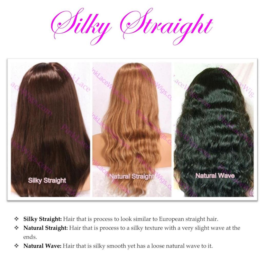 Silky Straight Suitable for: Caucasian Women, Indian Women, Asian Women Can be used on African