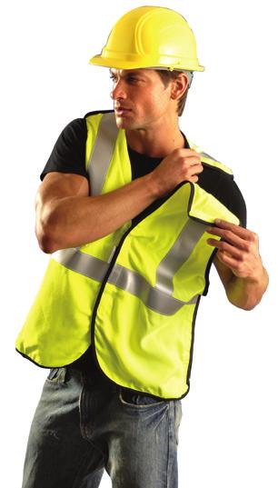 BREAK-AWAY SOLID VEST 2 Flame Resistant 3M Scotchlite Reflective Material: One 360 horizontal stripe, two vertical stripes 100% ANSI Modacrylic Arc Rating: ATPV = 5.