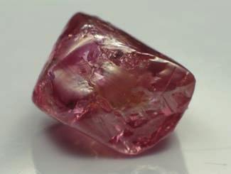 3-23: Pink dodecahedral diamond from the