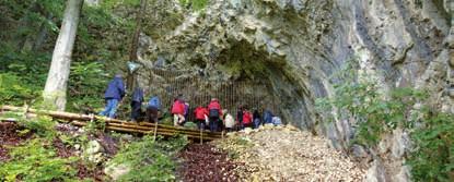 Landscape Große Grotte The Große Grotte served exclusively as a shelter for Neanderthals.