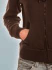with drawcord, neckband, set-in sleeves, full zip in jacket colour, gathered patch pockets (trim to