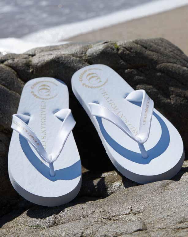 CLASSIC Flip Flop High quality 15mm EVA rubber sole. Soft and smooth rubber strap. Optional logo sole footprint leaves an imprint in the sand.