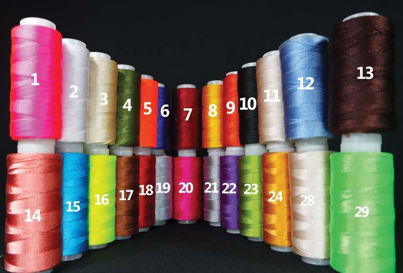 Our Products You can choose your thread colors to match your