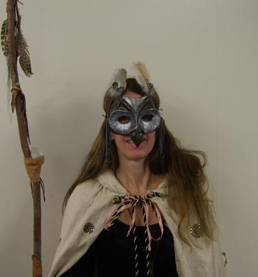 thousands of years. Her mask-making journey began 18 years ago in Southwestern Colorado while doing personal exploration. She became drawn to Native American art and spirituality.