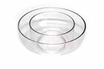 LOMEY Designer Dishes Flat dishes with a 1" lip Dishes dress up a Column or Pedestal display, or can serve as a base for any floral design Clear LOMEY Design Systems 6" Clear Dish 24/cs 1400 45-01400