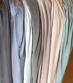 Think spring think pastels chosen by Loes for warm weather garments.