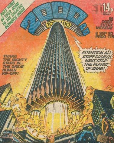 In the late 1970s, the tower became part of the mythos surrounding the British comic 2000 AD,