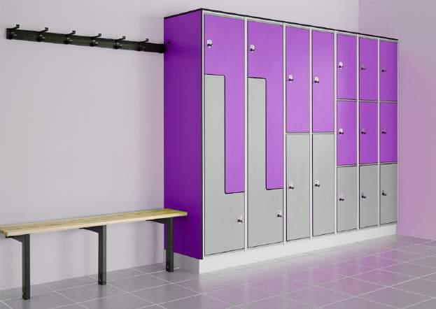 Lockers & Benchs Lockers with a unique look An elegantly designed