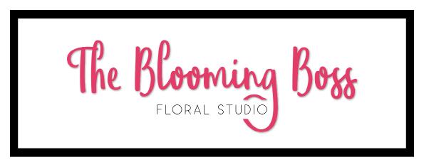LOGO DESIGN THE BLOOMING BOSS The mobile floral studio!