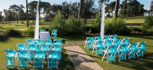 runner *upgrade to white carpet for $80 $600 Bali Flag Ceremony 26 white Americana chairs and sashes 2