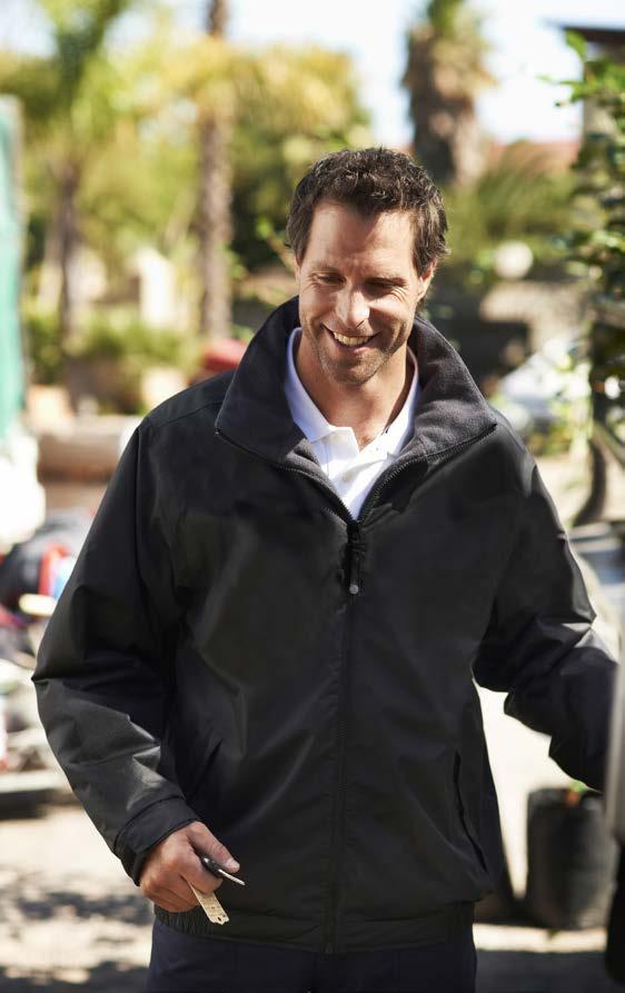RE456 NEW DOVER plus breathable jacket RE297 219 fabric Information Waterproof and breathable Isotex 5000 coated polyester fabric 250 series anti-pill Symmetry fleece lined body Thermo-Guard