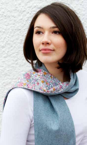 wool scarf Classic styling makes these lined light wool scarves a wardrobe essential, with soft cotton flower linings and