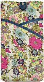 In pretty liberty style cotton flower fabric in two colourways with matching satin ties.