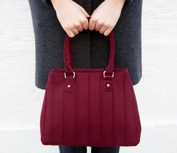 WOOL CATHERINE BAG The new Catherine bag has beautiful style with sophisticated pintucks sewn into the