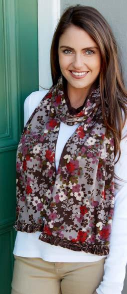 JERSEY FLOWER JERSEY SCARVES The Earth Squared jersey scarf is