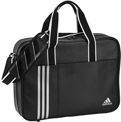 and 3-stripes Side pocket for easy access Dual carry options Secure straps enclosed Size: