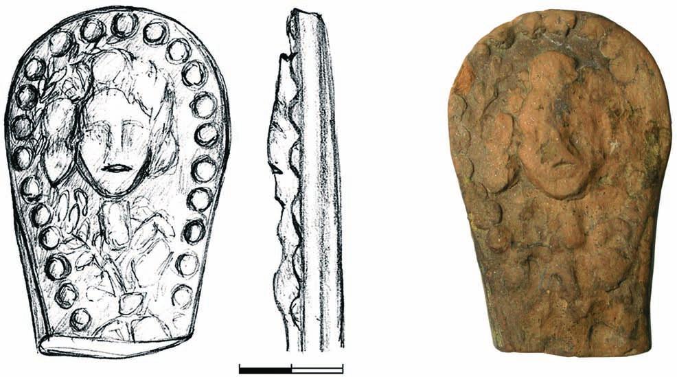 Fig. 2. Handle of ceramic patera, Sirmium, (Sava quay) Сл. 2. Дршка керамичке патере, Сирмијум (Кеј на Сави) 2. Patera handle, fig.