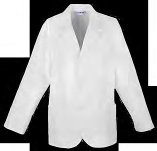 LAB JACKETS 1389 Unisex Consultation Lab Coat A twill consultation lab coat features a vented back and lapel collar.