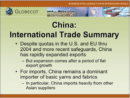 China has rapidly expanded exports But expansion comes after a period of flat export growth For imports, China remains a dominant importer of basic