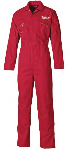 CAS489 Redhawk Zip Front Coverall Two way metal zip front with studded over placket Double pencil pocket on sleeve Two zipped chest