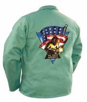 Category Welding & FR Safety Apparel We Weld America Jacket Made from flame-retardant, 9 oz., 100% cotton Westex FR7A with We Weld America color screen print on back. Cool, comfortable and washable.