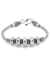 Mens Bracelet With Round Shaped Motifs