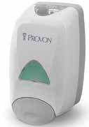 PROVON FMX Foam Dispensing System PROVON FMX Dispensers SKU DESCRIPTION 5160-06 PROVON FMX-12 Dispenser Dove Gray 5172-06 PROVON FMX-12 CHG Dispenser Dove Gray 5260-06 PROVON FMX-20 Dispenser Dove