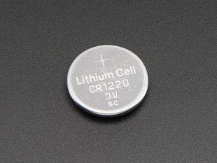 CR1220 12mm Diameter - 3V Lithium Coin Cell Battery PRODUCT ID: 380 https://adafru.it/em8 $0.