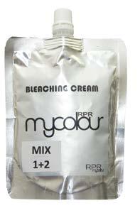 Cream Bleach Mycolour Cream Bleach completely respects the hair whilst giving clean and beautiful lightened results. Ideal for on-scalp lightening. Allows up to 7 levels of lightening per application.