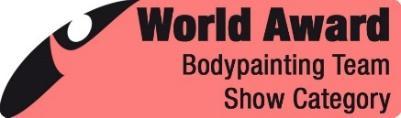 World Award: Bodypainting Team Show Category For this specific competition, we ask you for photos of your and your partners works, as well as a description of your performance.
