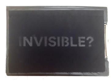 PROCEDURE 1. In the store s staff room, place the INVISIBLE? stencil over the sample material booklet 2.