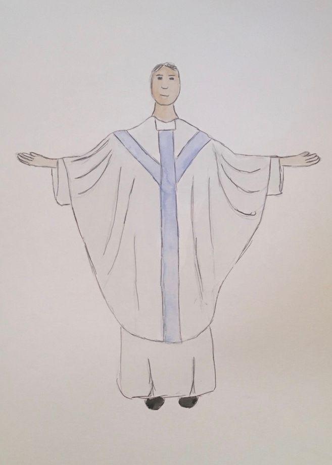White Vestments Cassock The decisions made for Father Flynn s designs were made purely off of religious research, and what was accurate to the time and place.
