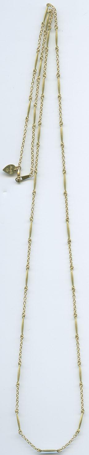 $1339 / $2675 C73015 ALL GOLD LURE NECKLACE C73015-16 $831 / $1650