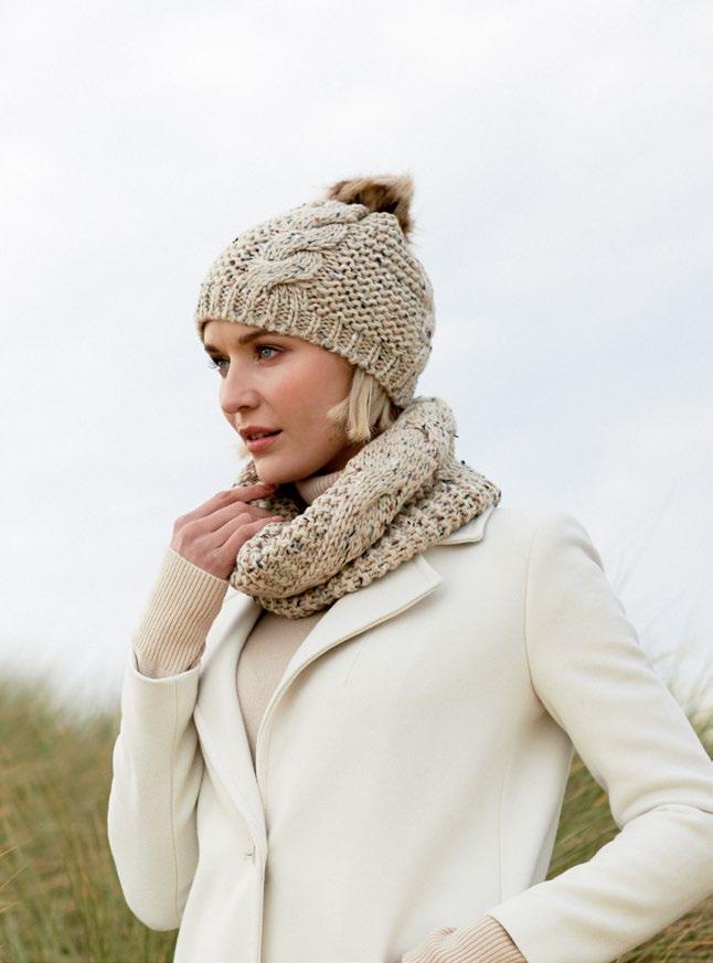 SPECKLED WOOLS Our Speckled Wool range combines traditional cable stitching with