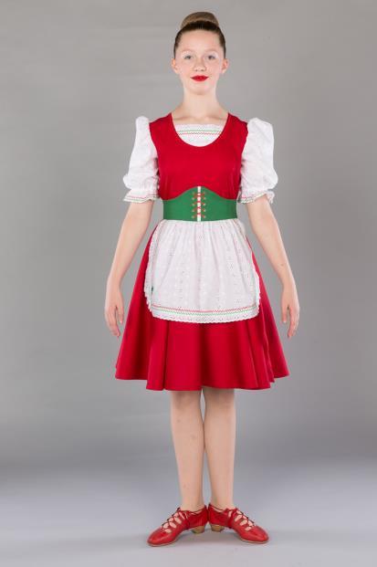 Jig dress red with