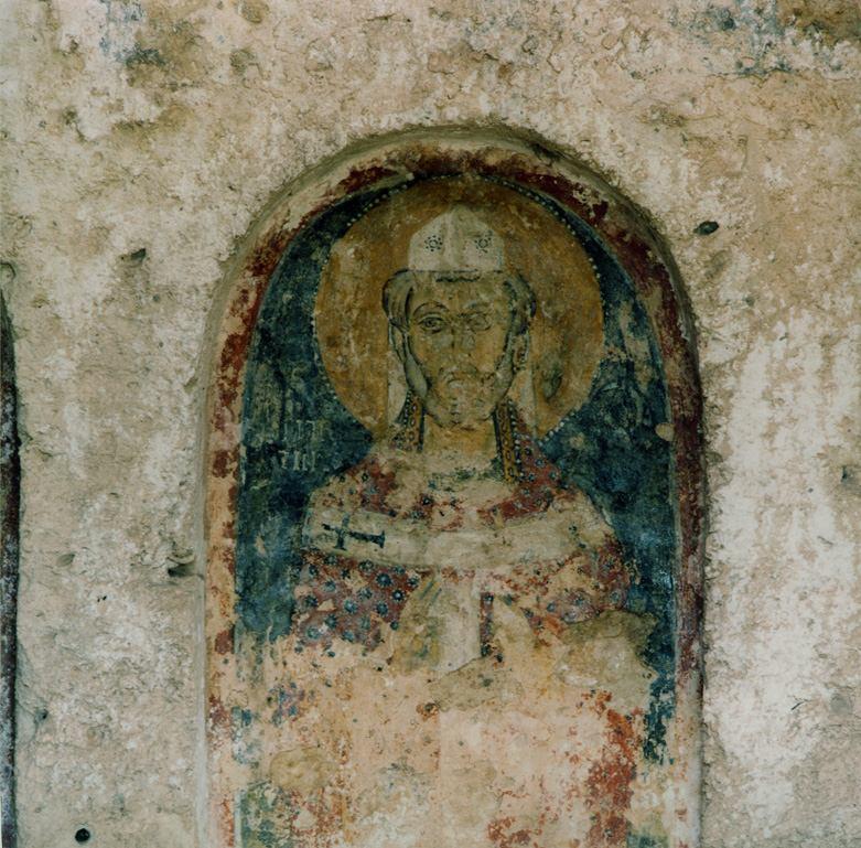 side of the iconostasi, there is the bema (presbytery); in its interior, there is the protesi used for religious ceremonies;