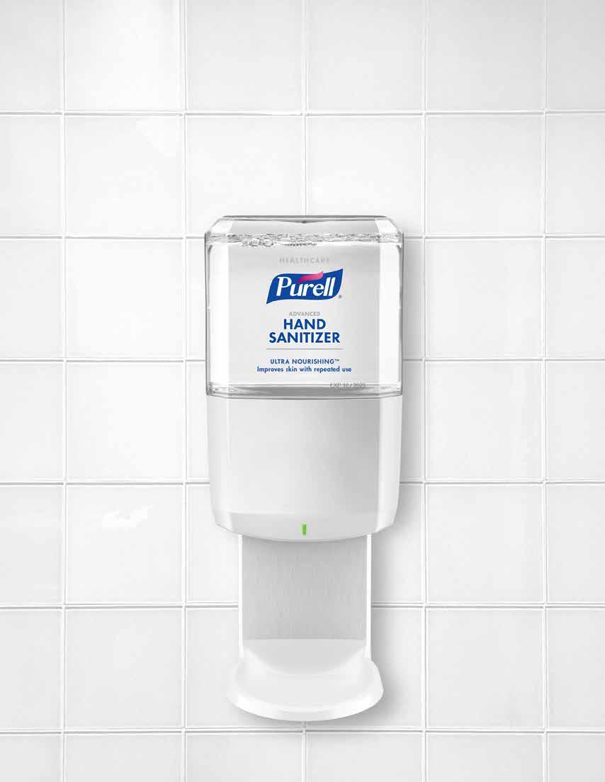 PURELL ES PUSH-STYLE Durable and reliable push-style systems. Easy to maintain. PURELL ES6 TOUCH-FREE Touch-free systems, built for reliable performance and maintenance ease.