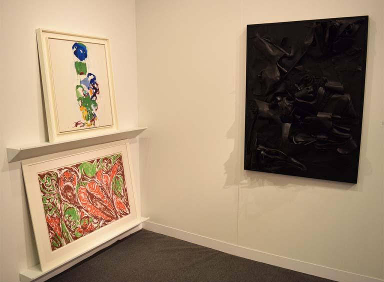 the entrance, while radiant works by Joan Mitchell, Lee Krasner, Ruth Asawa, and Alice Neal await beyond.