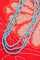 966 > aqua bangle 963 > white bangle 964 > red bangle 936 > multi bead necklace 934