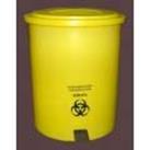 25. Clinical/ Biohazard Waste Bin, pedal control hinged cover, heavy duty pedal push rod, S/S pin with lock nut,