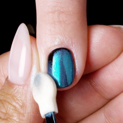 Apply coat of GelColor Base Coat to a properly prepped nail.