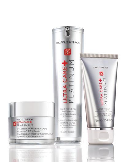 EXCLUSIVE $150 SETS OFFER SET 3 PLATINUM Face Set PLATINUM DNA Cellular Age Repair Crème 60ml PLATINUM Tight Firm & Fill Face Serum 30ml PLATINUM Hand Therapy 75ml (154869) $226 RRP Your 10 years