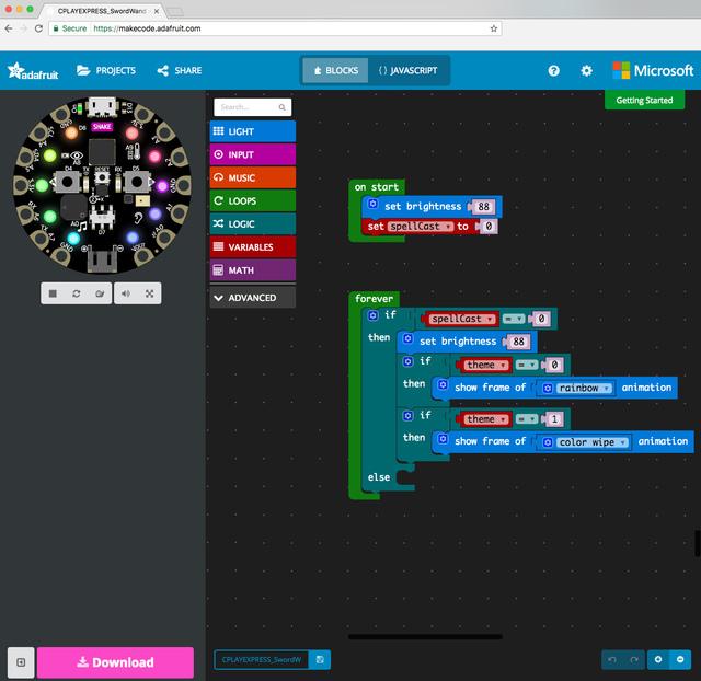 Circuit Playground Express with MakeCode Lots of Coding Options There are many options for programming the Circuit Playground Express!