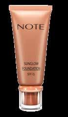 SUNGLOW FOUNDATION SPF 15 The light and silky formula gives your skin healthy and naturally