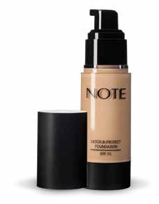 FOUNDATION DETOX & PROTECT FOUNDATION SPF15 SWEET ALMOND OIL YEAST EXTRACT VITAMIN E While it ensures the best result in make-up, thanks to sweet almond oil, moss extract and vitamin E in its