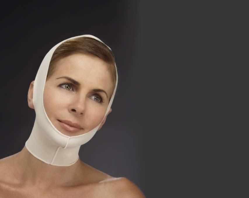 1-8006 Chin-Neck Bandage Feature Lightweight, breathable fabric Color Beige Ideal for Facial surgery Neck surgery Submental region surgery Mentoplasty and/or chin implants Ear or periaural procedures