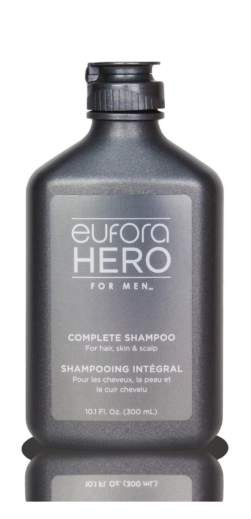 COMPLETE SHAMPOO A concentrated and moisturizing premiere cleansing shampoo that delivers thick, creamy lather.