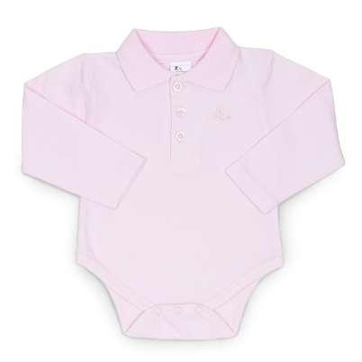 Bebedeparis Polo Bodysuit Baby Fashion RP: 20.50 BBDPA46AZUL BBDPA46ROSA BBDPA46BLANCO Polo collar. Long sleeves. Front opening with 3 buttons.