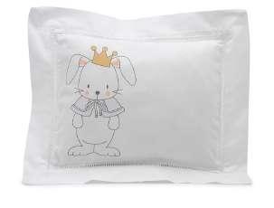 Pillow (Bunny) Cot Bedding RP: 41.95 BBDPA81AZUL BBDPA81ROSA BBDPA81GRIS Pillowcase 100% cotton.